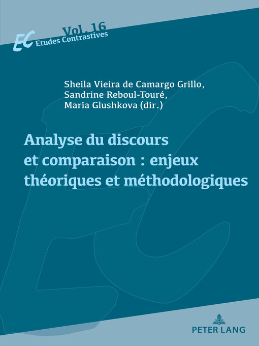 Title details for Analyse du discours et comparaison by Sheila Vieira de Camargo Grillo - Available